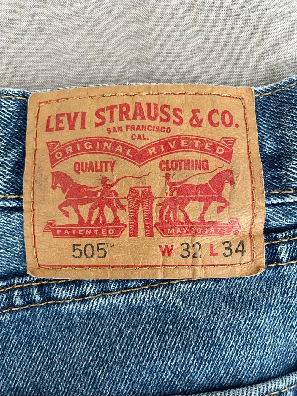 Vintage Levi's 505 Men's Classic Straight Blue Denim Jeans